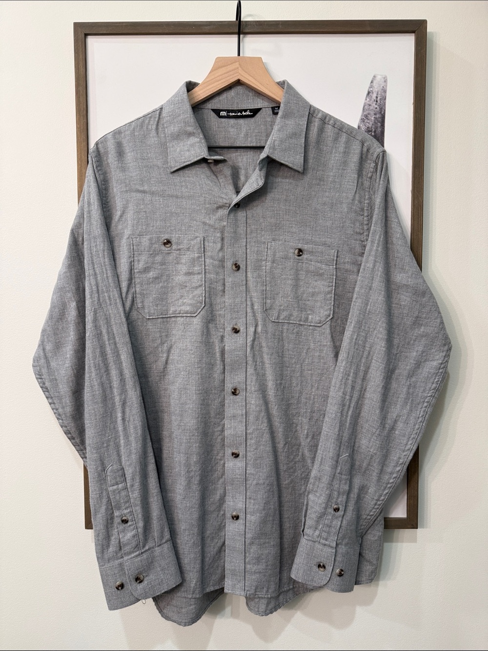 🩶Travis Mathew Long-Sleeve Button Down Shirt